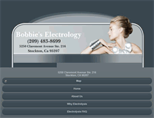 Tablet Screenshot of bobbieselectrology.com